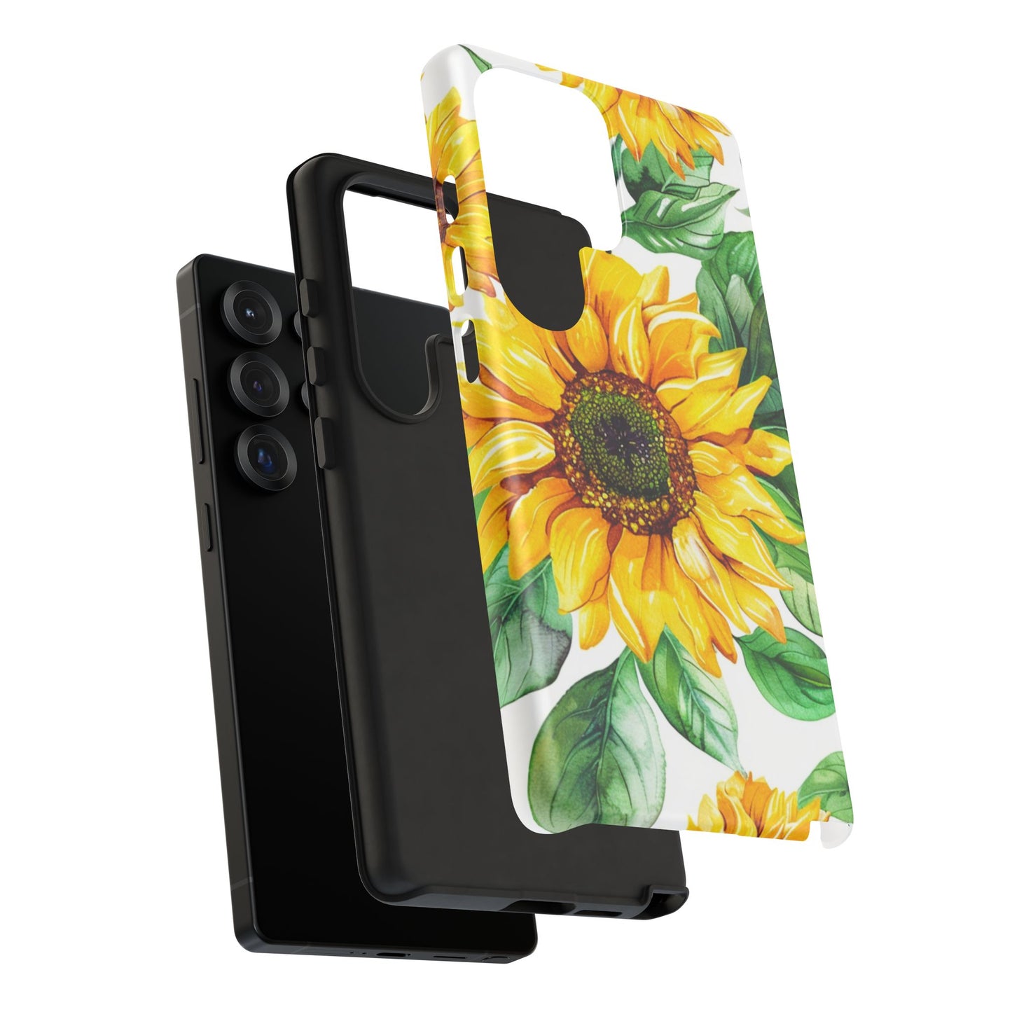 Sunflower Tough Phone Case — Bright Floral Protective Cover