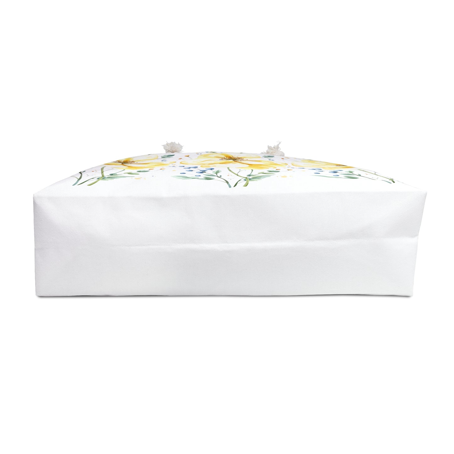 Floral Yellow Peony Weekender Bag — Large Watercolor Travel Tote