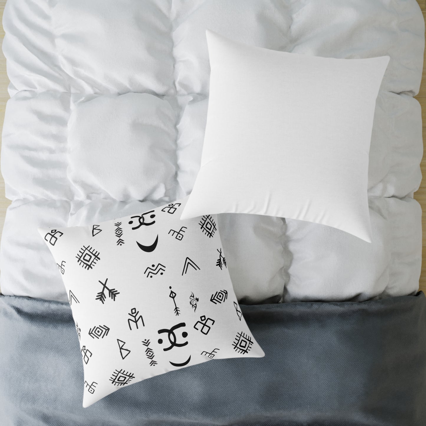 Stylish Geometric Print Pillow, Modern Home Decor.