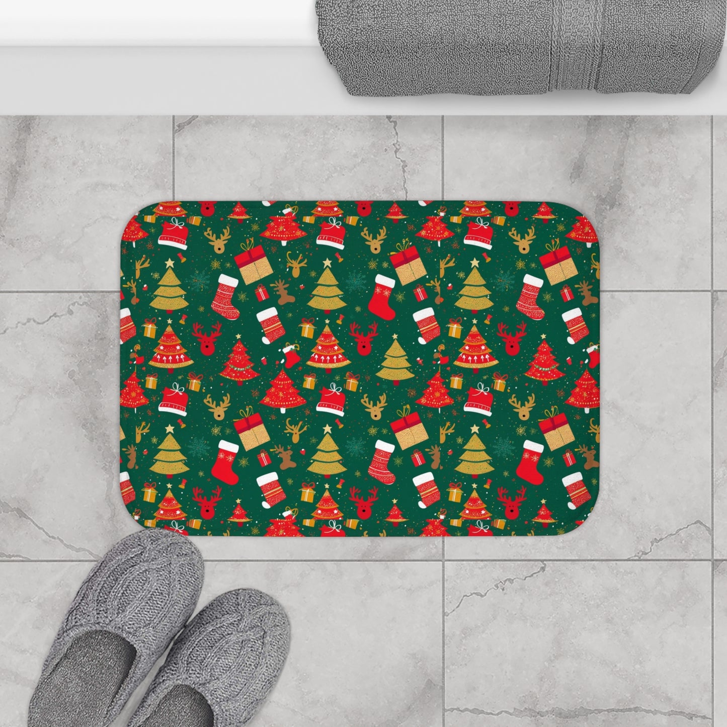Bath Mat for holidays,Christmas decorations