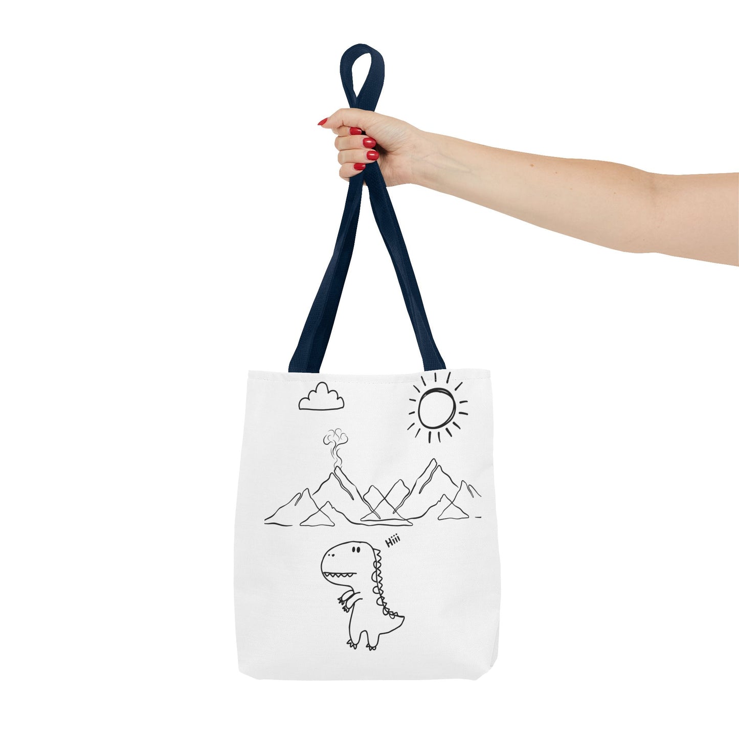 Tote Bag .Dinosaurs,white and black , perfect for gifts for her, perfect gifts for him.