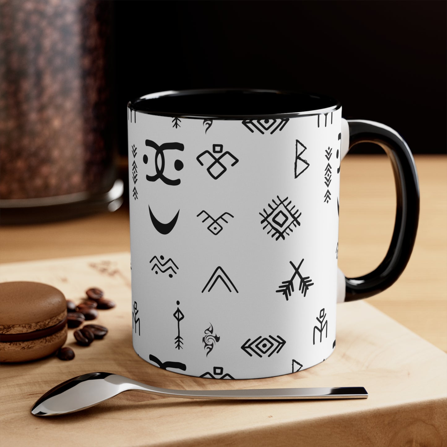 Stylish Accent Mugs for Home Decor, Unique Gift for Friends, Bohemian Coffee Cup, Minimalist Drinkware, Artistic Ceramic Mug