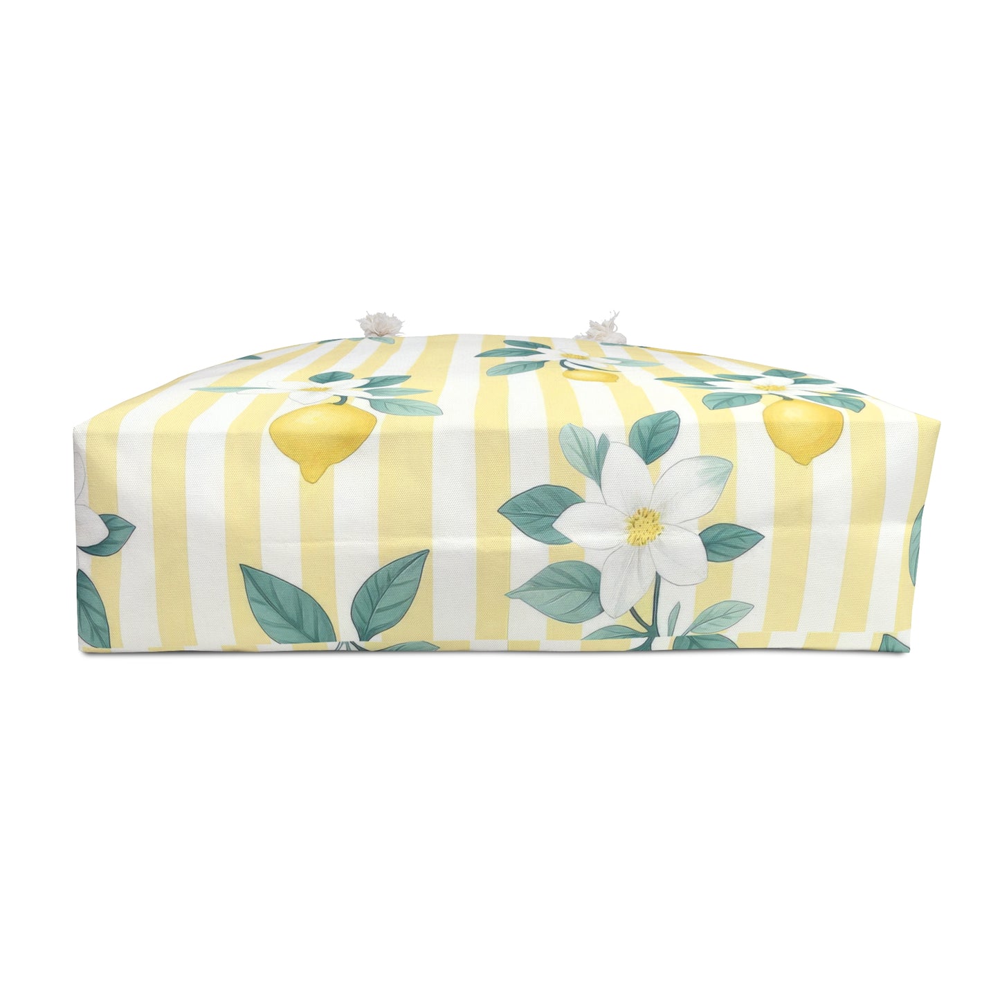 Lemon Floral Weekender Bag, Travel Tote, Beach Bag, Vacation Bag, Gift for Her, Summer Accessories