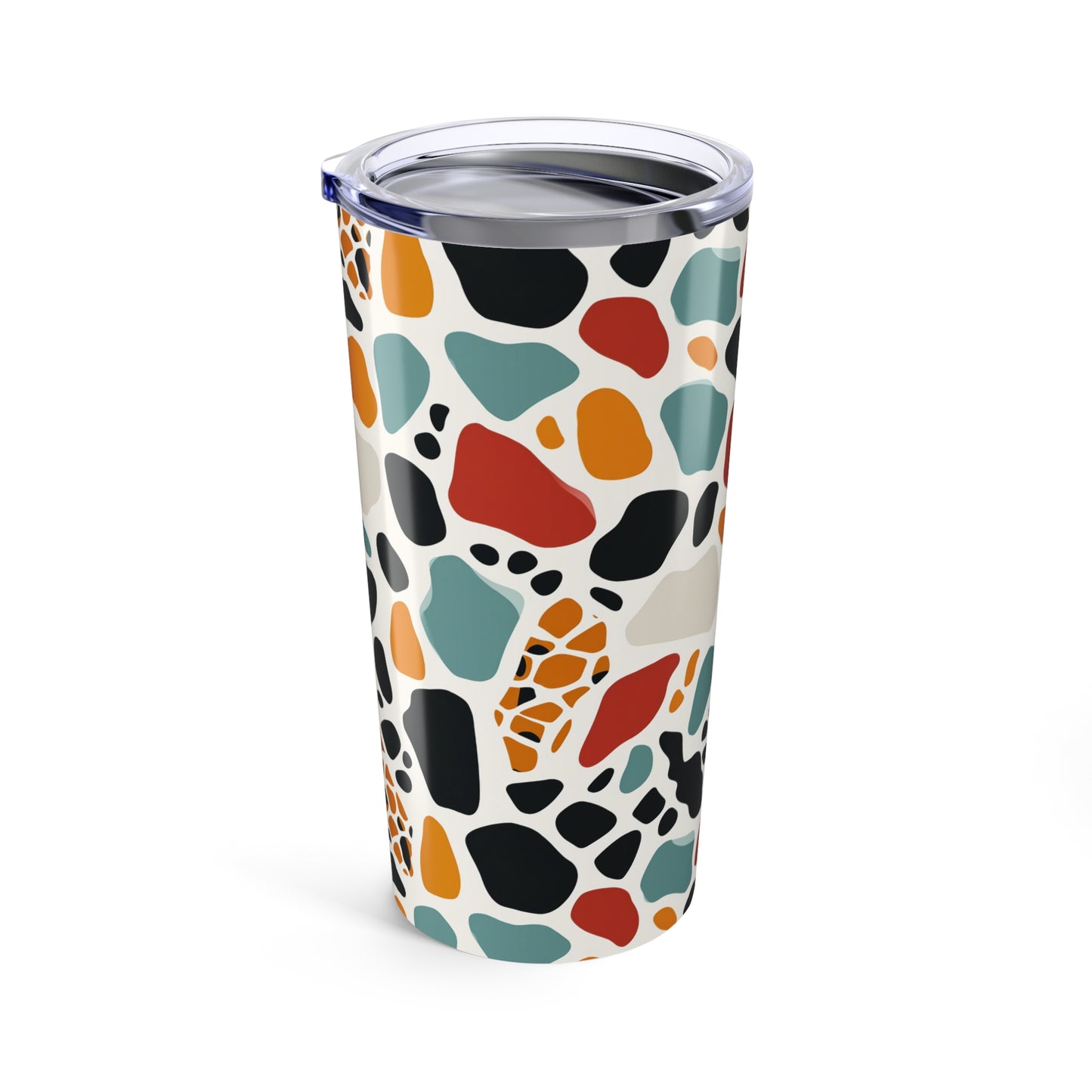 20oz Terrazzo Pattern Tumbler — Colorful Retro Travel Cup