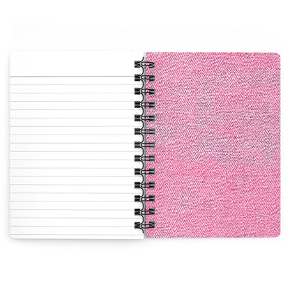Cute Polka Dot Cat Floral Spiral Journal — Kawaii Cats & Flower Pattern Notebook,A Perfect Gift For Girl .