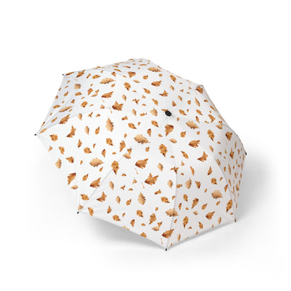 Autumn  Umbrella, Foldable Umbrella, Cute Rain Gear, Gift for Her, Waterproof Umbrella with Bow Design