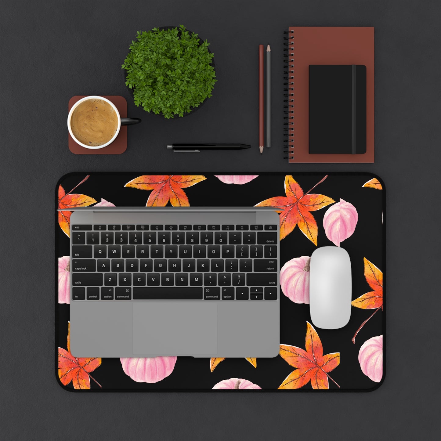 Autumn-Inspired Desk Mat - Cozy Fall Decor, Computer Mouse Pad, Office Accessories, Seasonal Home Decor, Unique Gift Idea
