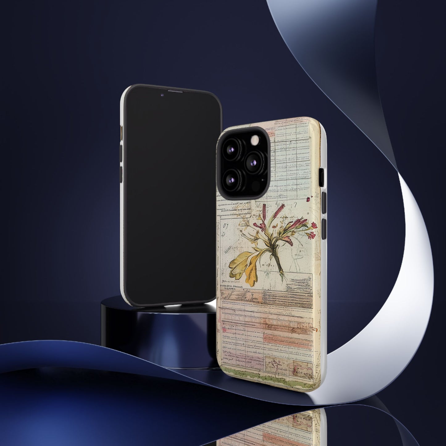 Vintage Botanical Tough Case — Floral Collage Phone Cover