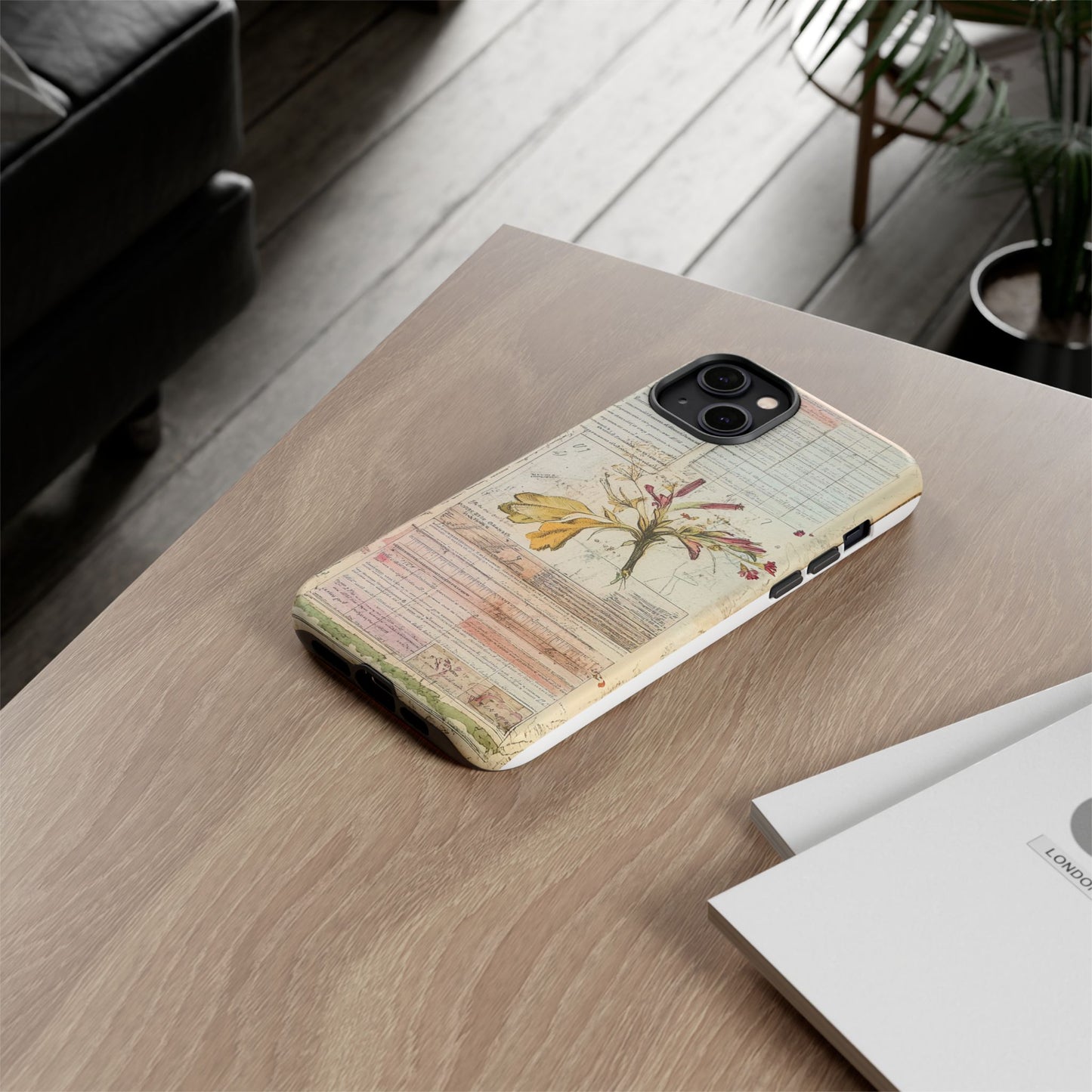 Vintage Botanical Tough Case — Floral Collage Phone Cover