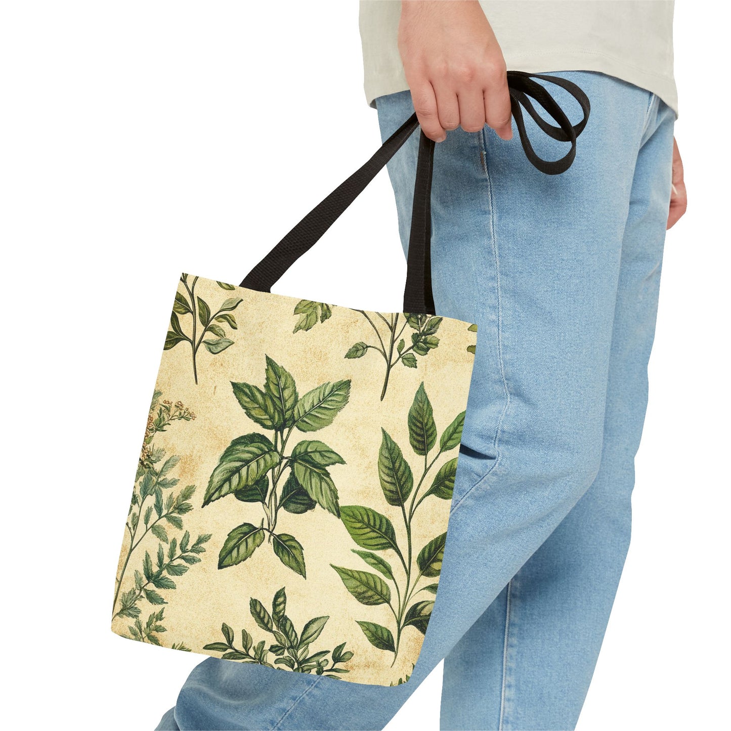 Vintage Floral Tote Bag — Botanical Garden Print AOP