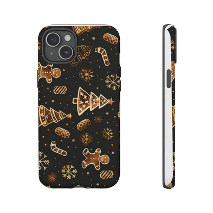 Christmas Cookie Phone Case,Black And Gold ,Case Holidays Case