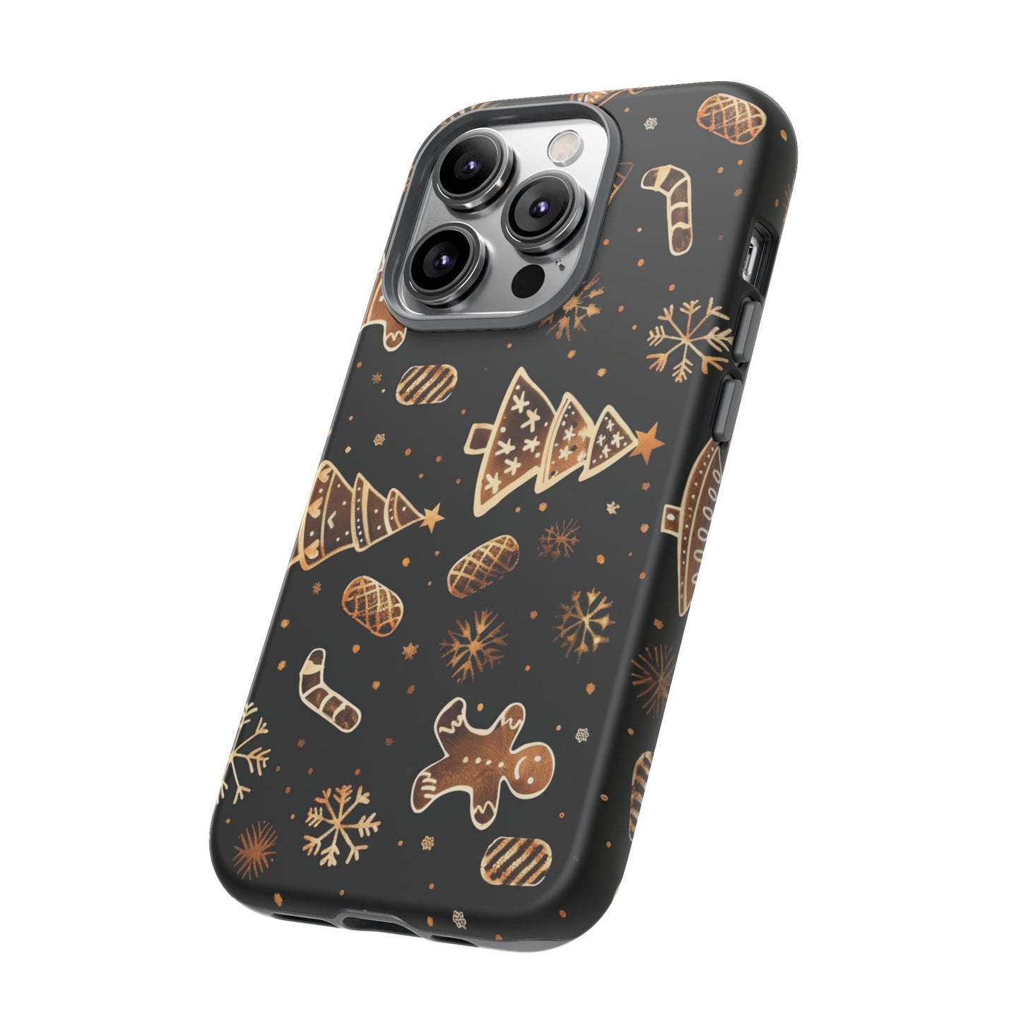 Christmas Cookie Phone Case,Black And Gold ,Case Holidays Case