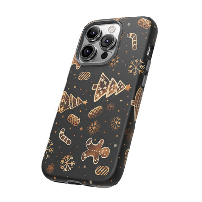 Christmas Cookie Phone Case,Black And Gold ,Case Holidays Case