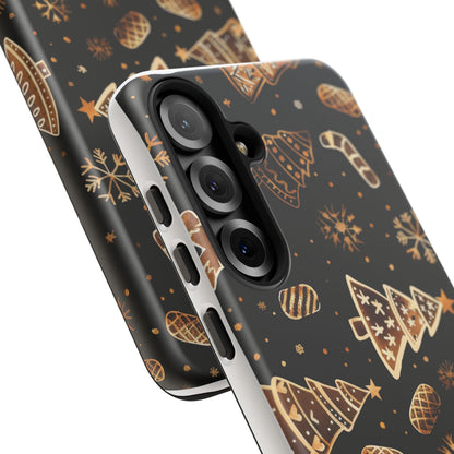 Christmas Cookie Phone Case,Black And Gold ,Case Holidays Case