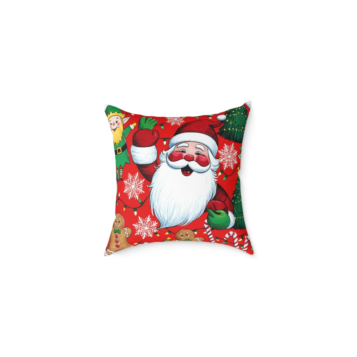 Festive Christmas Pillow, Holiday Decor, Santa Claus Cushion, Home Accent, Seasonal Gift, Merry Christmas Decor