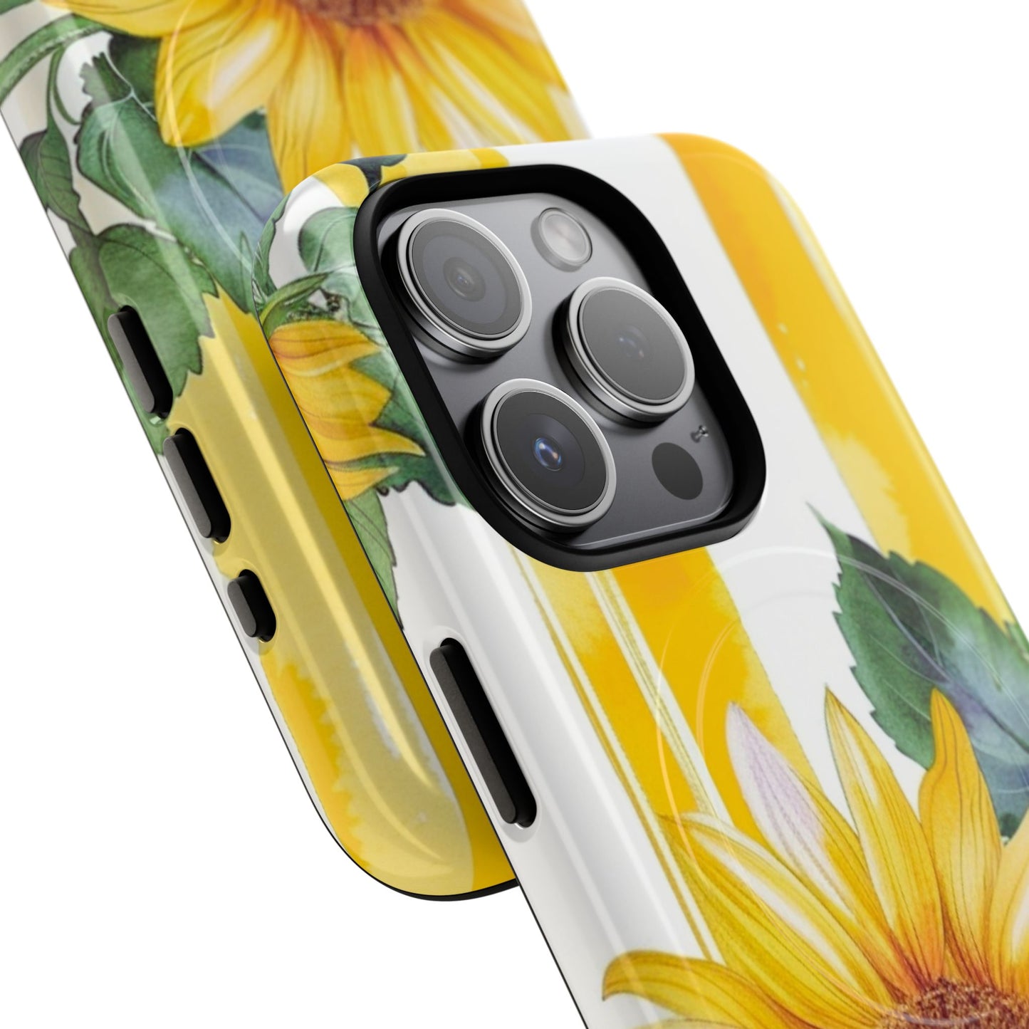 Sunflower Tough Magnetic Phone Case — Bright Floral Protective Cover