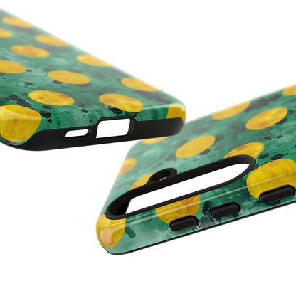 Tough Cases With a Green Color And Yellow ,A Perfect Gift For A Girl