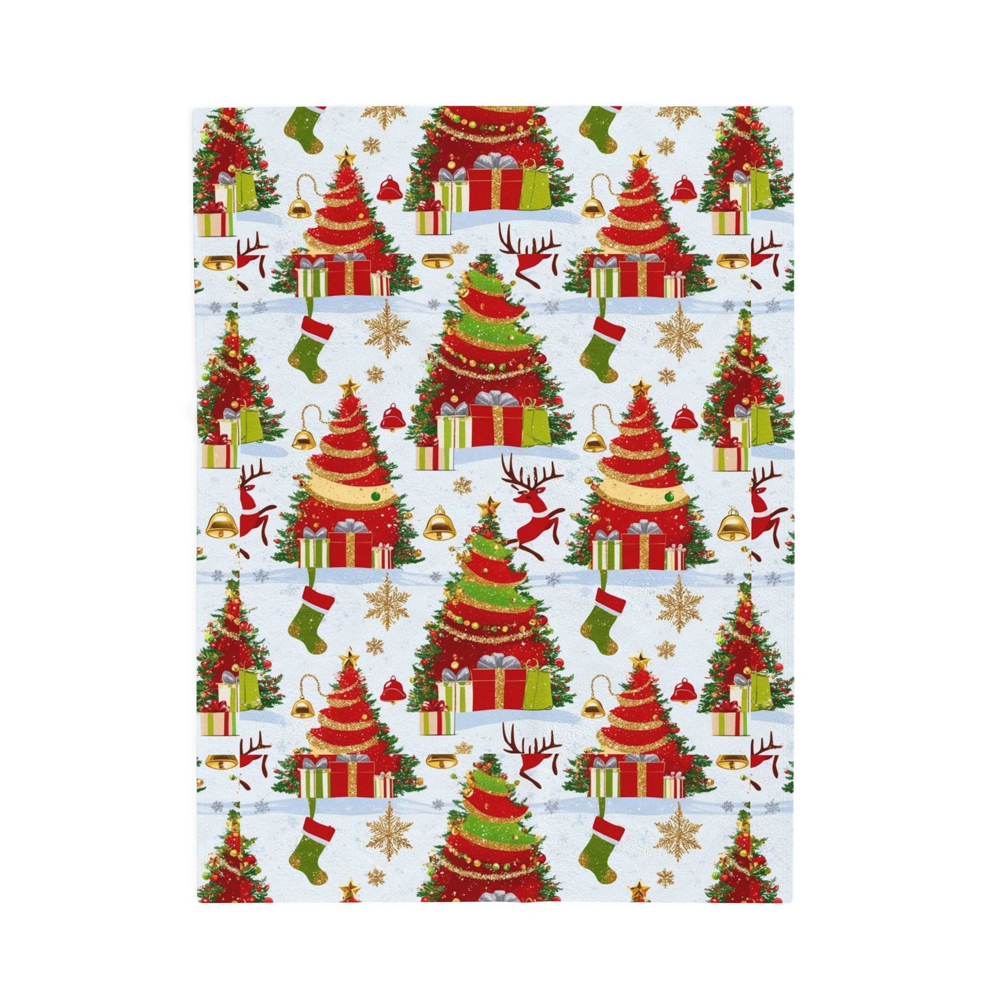 Cozy Christmas Plush Blanket | Soft Holiday Throw, Winter Decor, Seasonal Comfort, Perfect Gift, Winter Wonderland