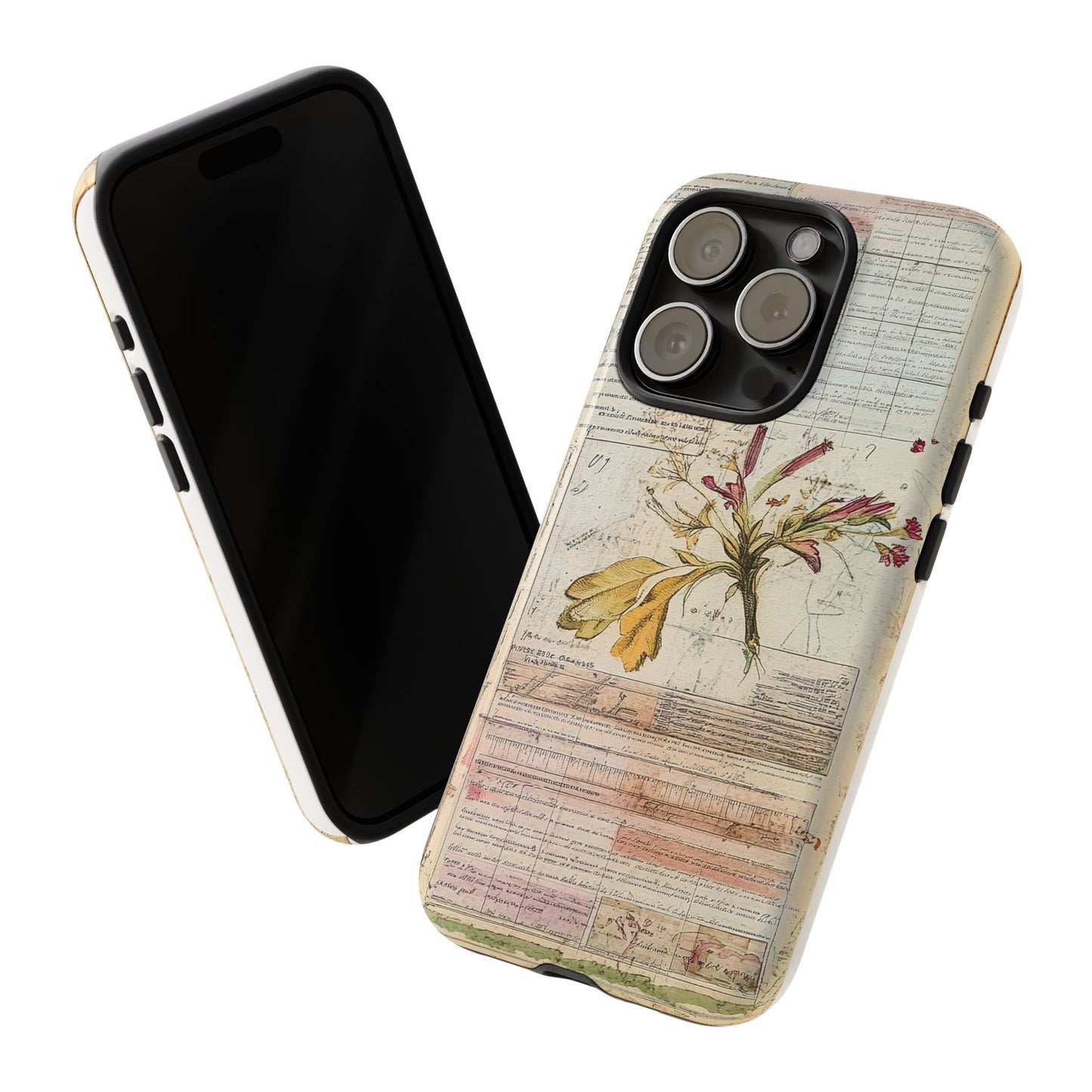 Vintage Botanical Tough Case — Floral Collage Phone Cover