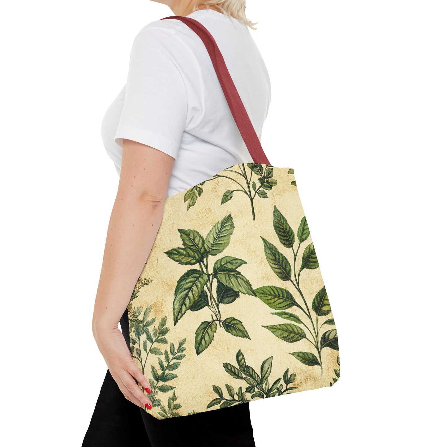 Vintage Floral Tote Bag — Botanical Garden Print AOP