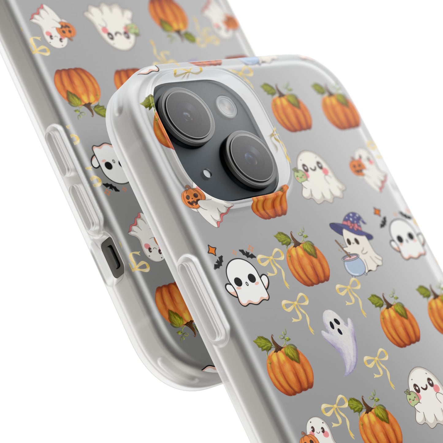 Cute Halloween Flexi Cases | Ghosts & Pumpkins Phone Cover, Spooky Gifts, Fall Decor, Horror Lovers, October Celebration