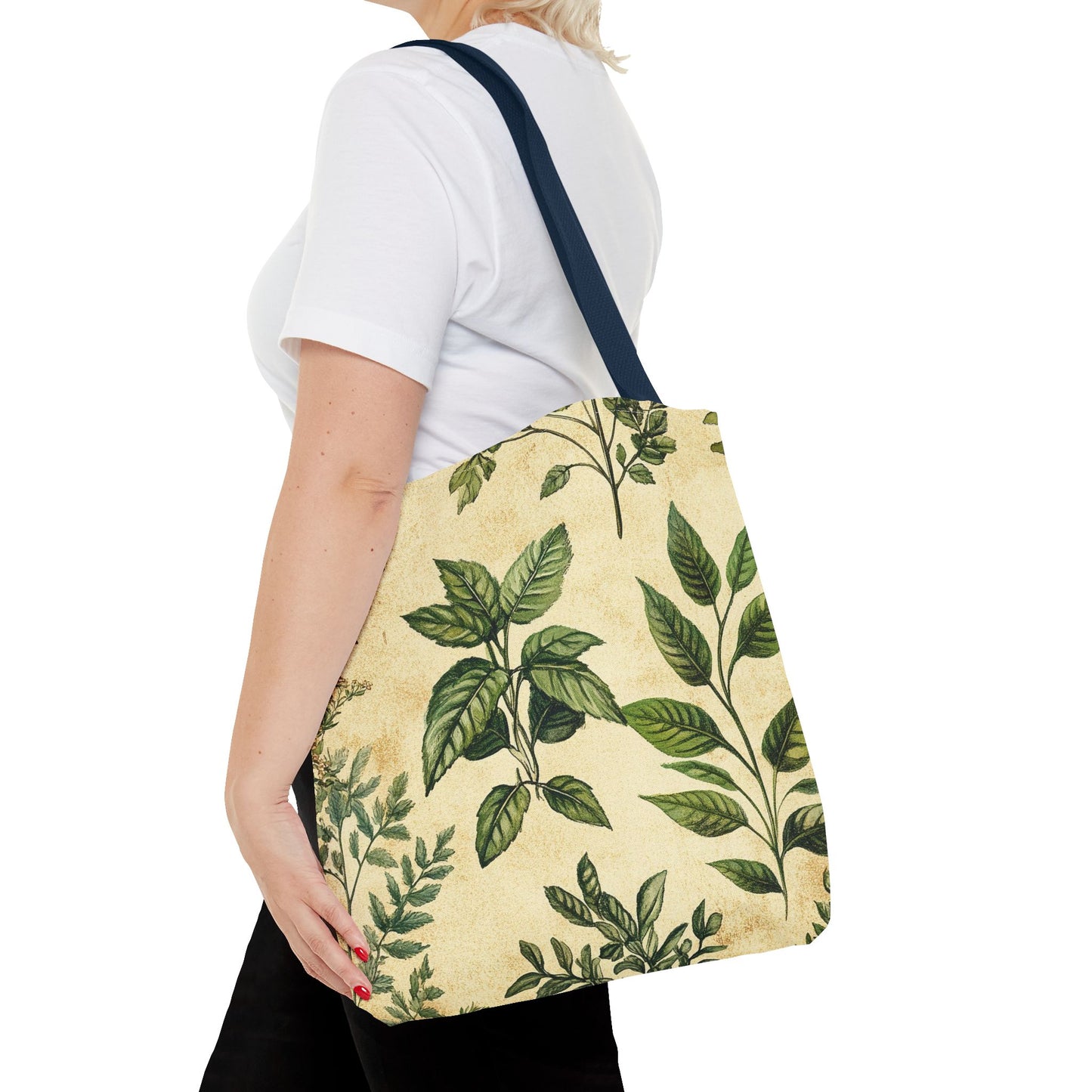 Vintage Floral Tote Bag — Botanical Garden Print AOP