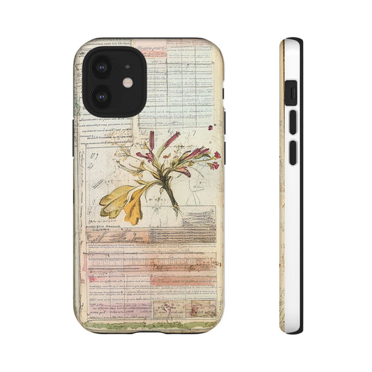Vintage Botanical Tough Case — Floral Collage Phone Cover