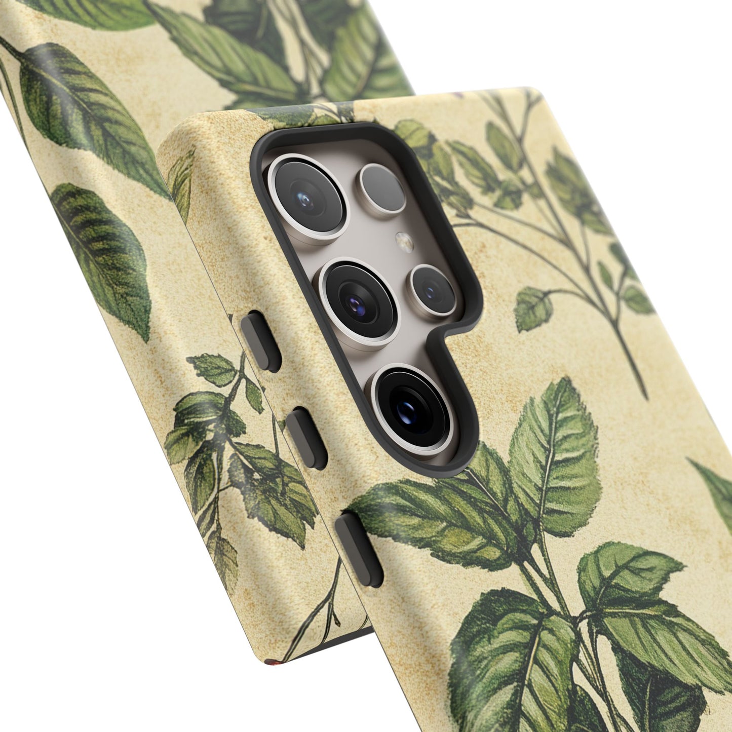 Botanical Leaves Tough Phone Case — Vintage Green Plant Print