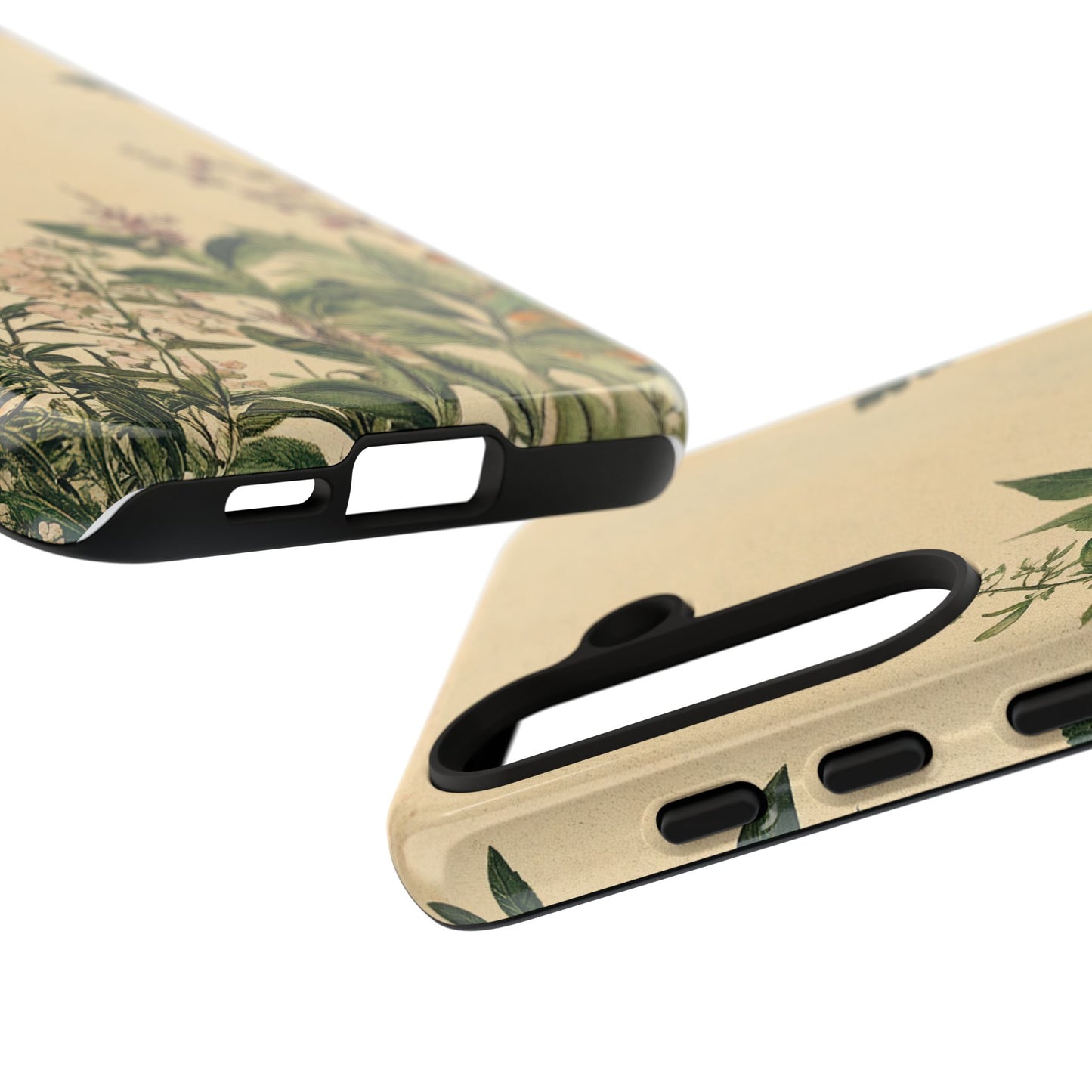 Floral Vintage Tough Case – Botanical Protective Phone Cover,Plants Lovers