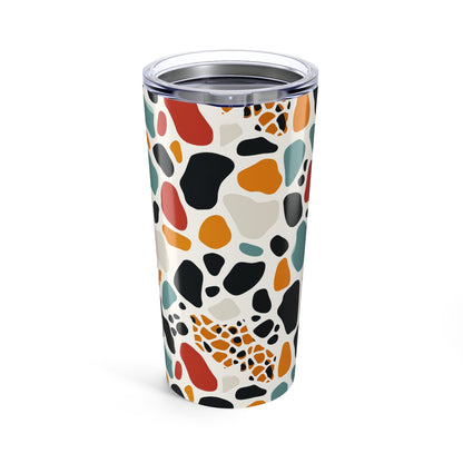 20oz Terrazzo Pattern Tumbler — Colorful Retro Travel Cup