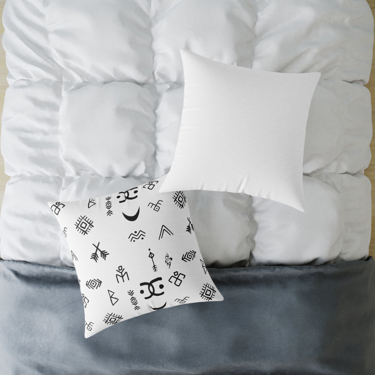 Stylish Geometric Print Pillow, Modern Home Decor.