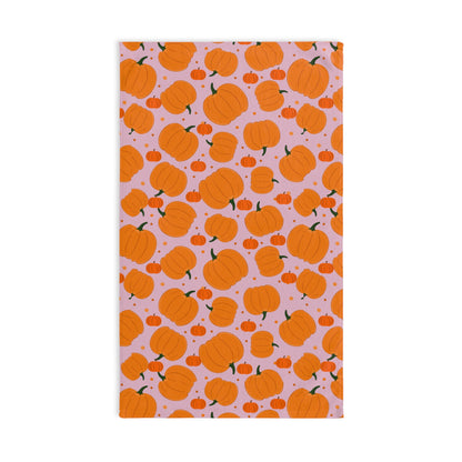 Fall Pumpkin Hand Towel, Seasonal Kitchen Decor, Thanksgiving Gift, Autumn Home Essentials, Fruit Pattern Towel