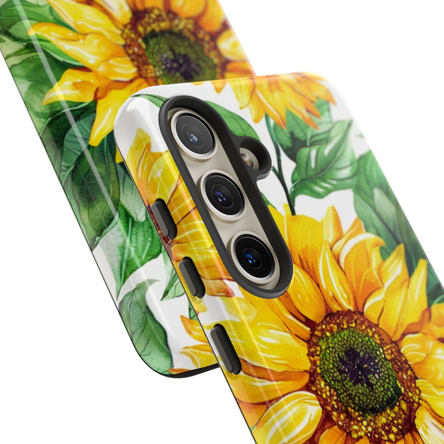 Sunflower Tough Phone Case — Bright Floral Protective Cover