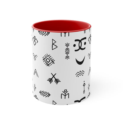 Stylish Accent Mugs for Home Decor, Unique Gift for Friends, Bohemian Coffee Cup, Minimalist Drinkware, Artistic Ceramic Mug