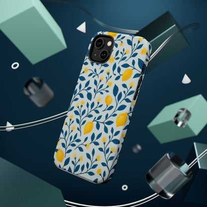 Phone Case — Lemon Branch Magnetic Impact-Resistant Case IPhone Case For Girl,Summer Vibes.