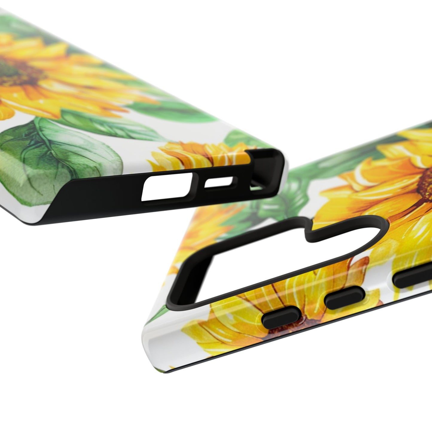 Sunflower Tough Phone Case — Bright Floral Protective Cover