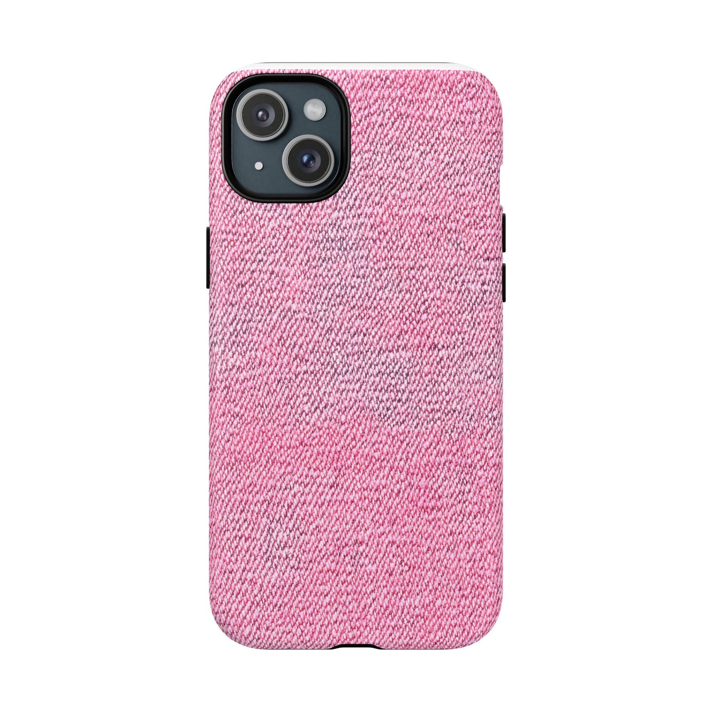 Pink Textured Tough Magnetic Phone Case — Durable Magnetic Snap-On iPhone Cover