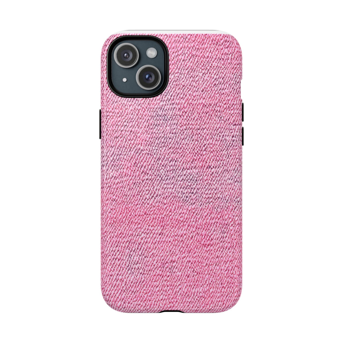 Pink Textured Tough Magnetic Phone Case — Durable Magnetic Snap-On iPhone Cover
