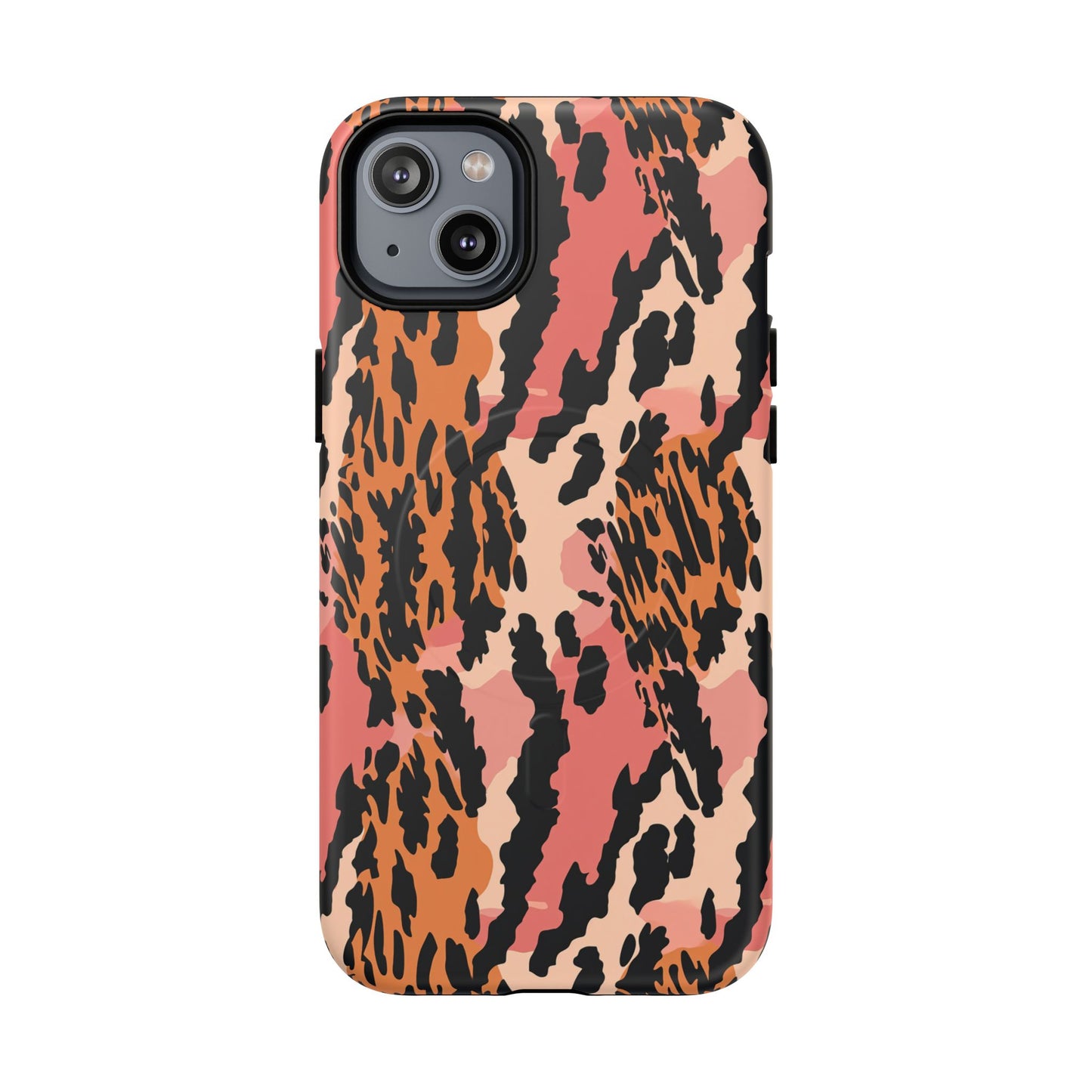 Leopard Print Tough Magnetic Phone Case — Slim Protective iPhone Cover