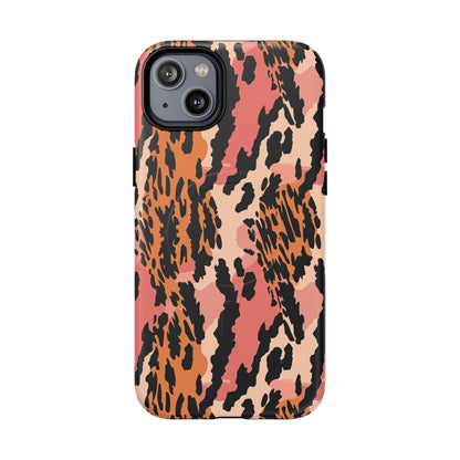 Leopard Print Tough Magnetic Phone Case — Slim Protective iPhone Cover