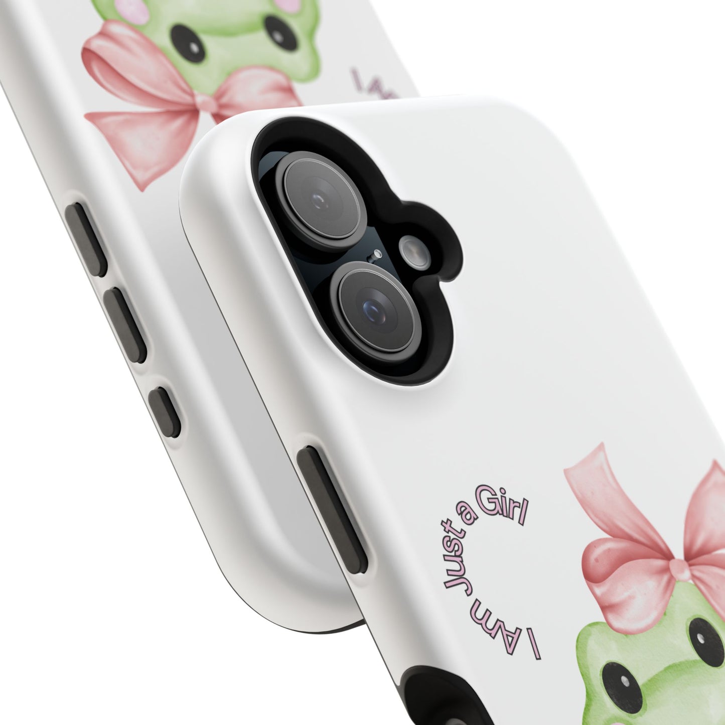 Cute Frog Phone Case, Impact-Resistant Phone Cover, Gift for Her, Fun Girl Accessories, Colorful Tech Protection