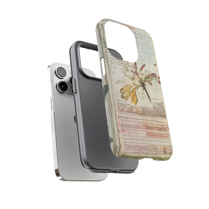 Vintage Botanical Tough Case — Floral Collage Phone Cover