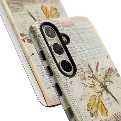Vintage Botanical Tough Case — Floral Collage Phone Cover