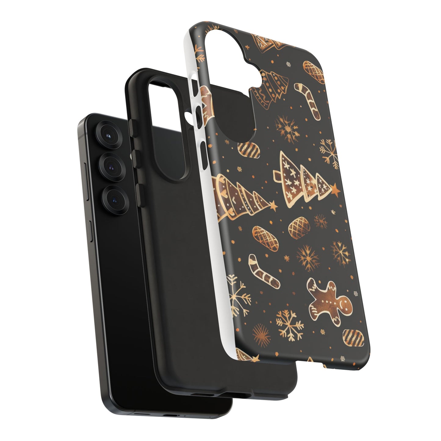 Christmas Cookie Phone Case,Black And Gold ,Case Holidays Case