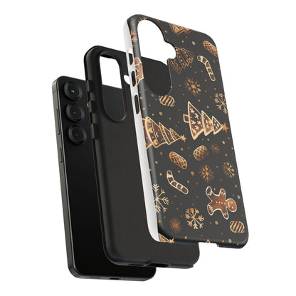 Christmas Cookie Phone Case,Black And Gold ,Case Holidays Case
