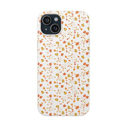 Floral Phone Case | Cute Flexi Case, Customizable Mobile Cover, Holiday Gift for Her, Stylish Tech Accessory, Flower Pattern,Autumn