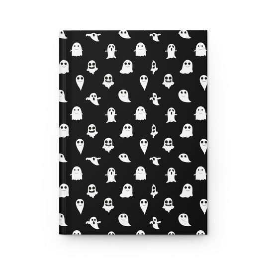 Whimsical Ghost-Themed Hardcover Journal for Spooky Writing, Halloween Notebook, Ghost Gifts, Creative Journal, Haunted Memoir