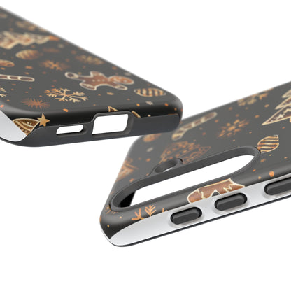 Christmas Cookie Phone Case,Black And Gold ,Case Holidays Case