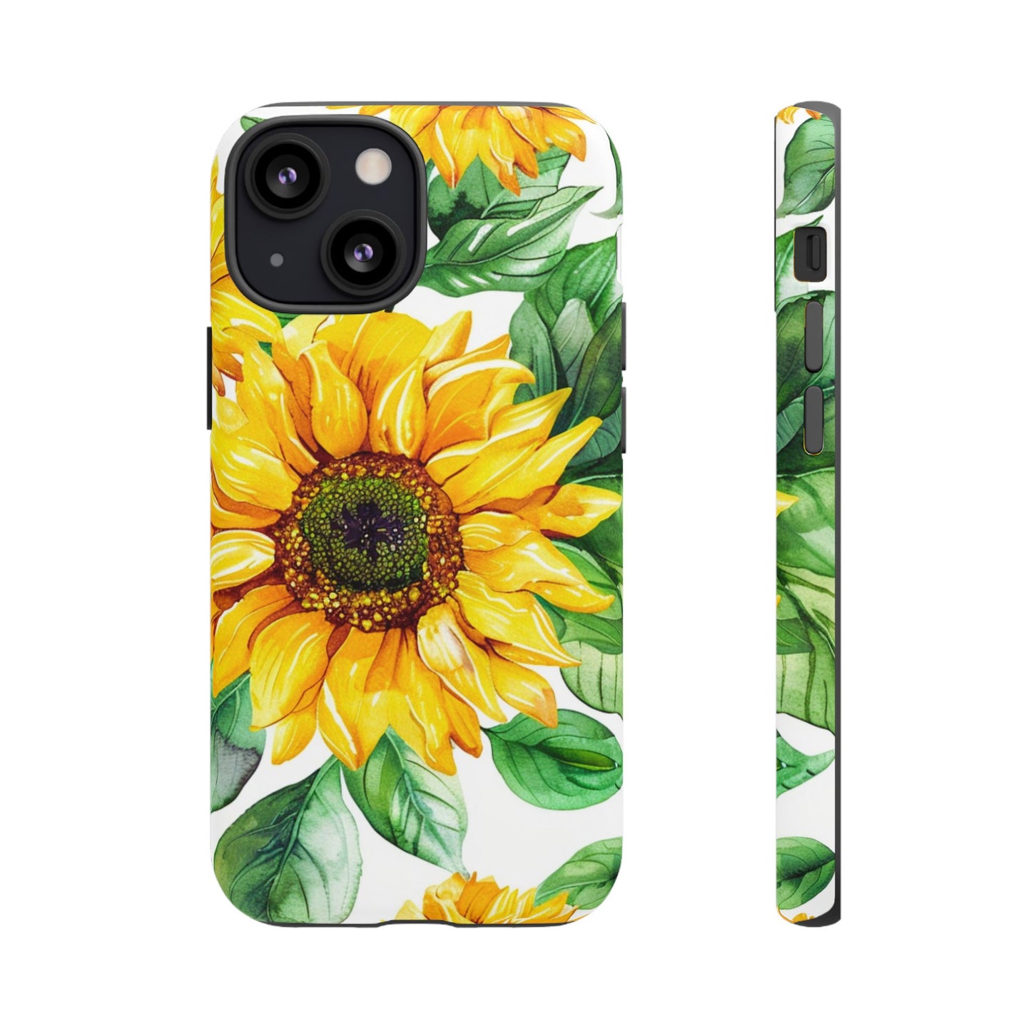 Sunflower Tough Phone Case — Bright Floral Protective Cover
