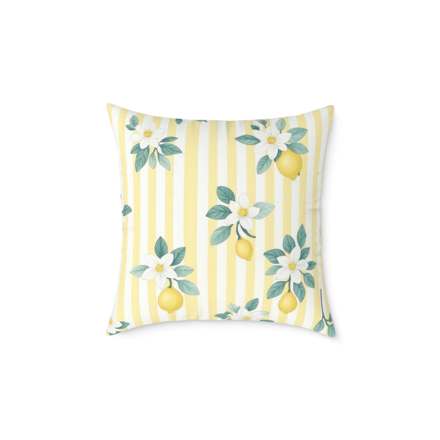 Square Poly Canvas Pillow lemon lovers